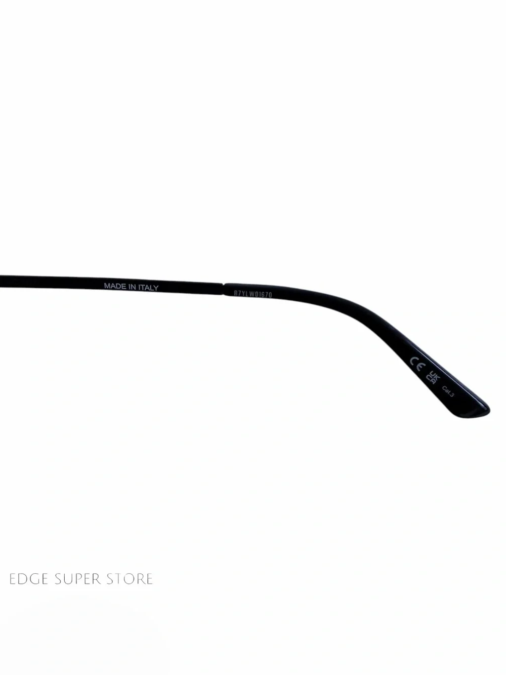Balenciaga BB0277S Black Rectangle Wrap Sunglasses Italy w/ Case Like New